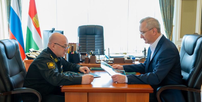 Губернатор Калужской области встретился с начальником Обнинского учебного центра Военно-морской академии