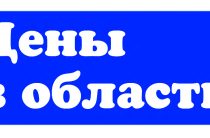 Цены в области